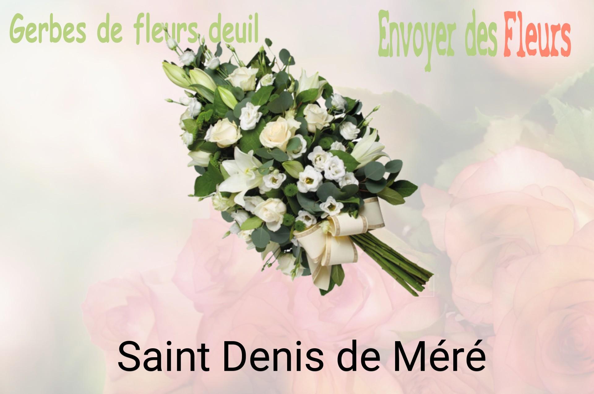 Gerbe de fleurs de deuil livrée à Saint-Denis-de-Méré